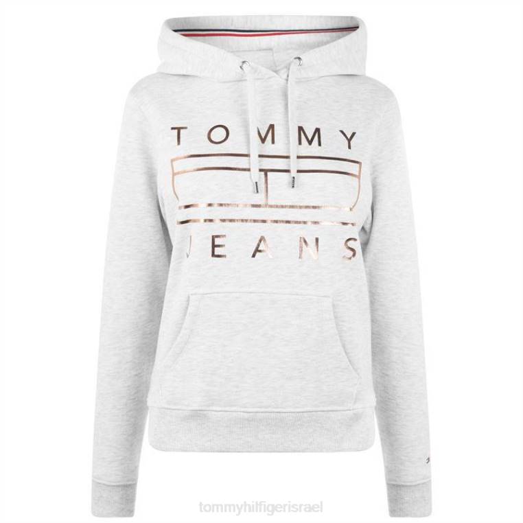 קפוצ'ון דגל הילפיגר NX2020585 אפור חיוור htr Tommy Hilfiger