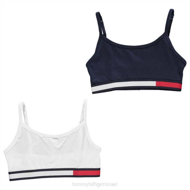 חזיית להקת דגל NX2020589 לבן/צי Tommy Hilfiger