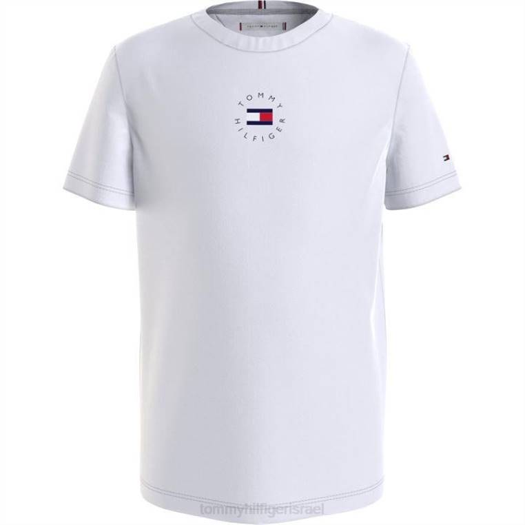חולצת לוגו מורשת בנים NX2020605 לבן ybr Tommy Hilfiger