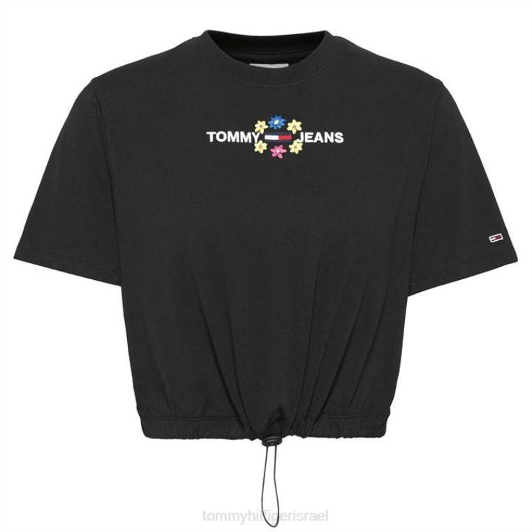 חולצת טריקו פרחונית NX2020615 שָׁחוֹר Tommy Hilfiger