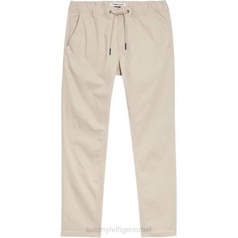 מכנסי סקנטון דובי בגזרה דקיקה NX2020617 אבן בז' רך Tommy Hilfiger