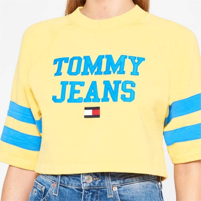 סווטשירט עם שרוולים קצרים NX2020633 שמש טוסקנה zgk Tommy Hilfiger