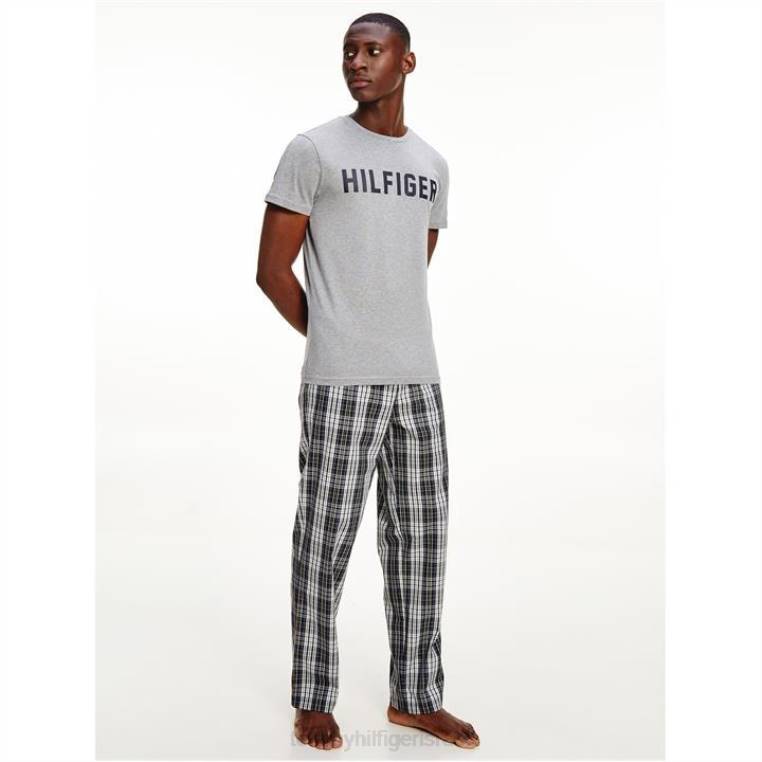 טי שרוול קצר NX2020666 אברש אפור Tommy Hilfiger