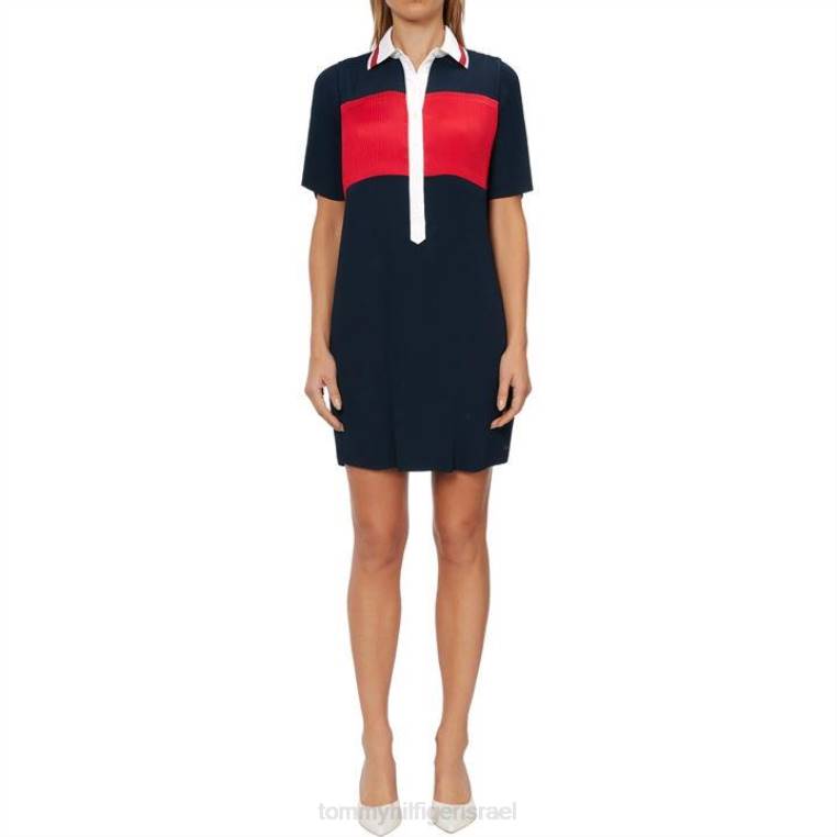 שמלת קפלים של פרנסס NX2020711 חיל הים Tommy Hilfiger
