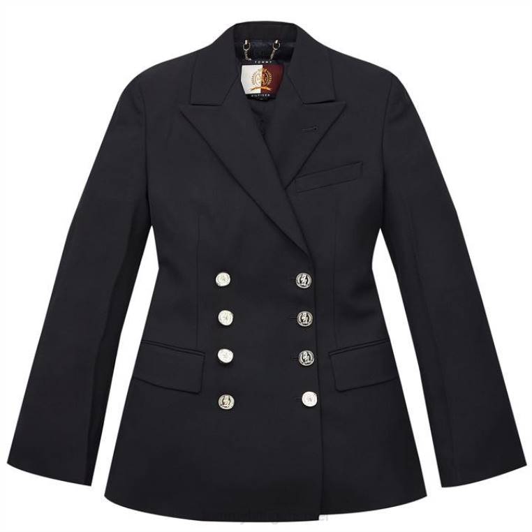 סמל בלייזר כפול חזה NX2020717 Yale navy dy4 Tommy Hilfiger