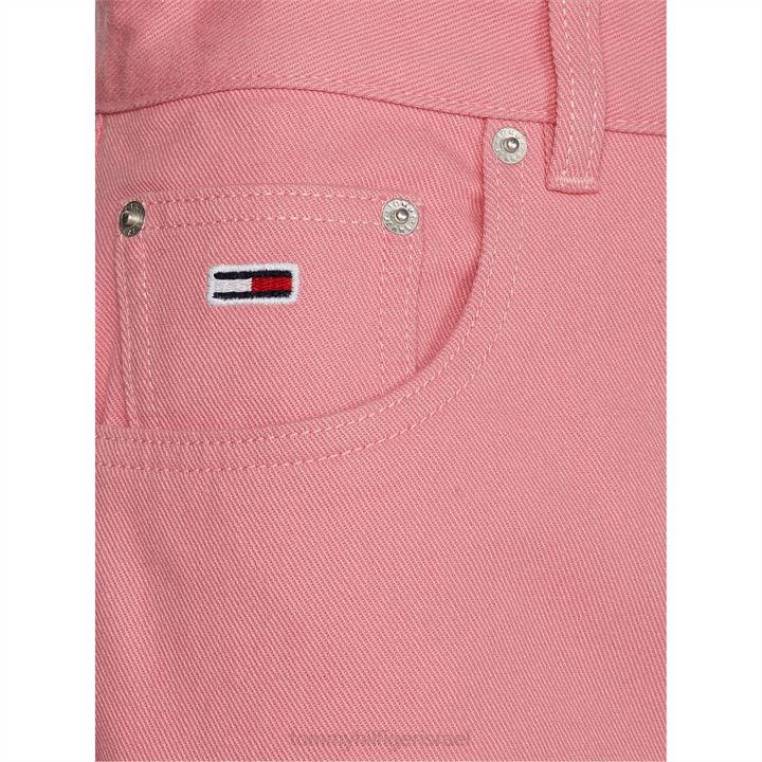 מכנסי ג'ינס קצרים של אמא NX2020719 ורוד טרי Tommy Hilfiger
