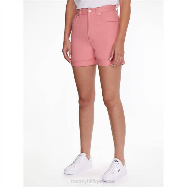 מכנסי ג'ינס קצרים של אמא NX2020719 ורוד טרי Tommy Hilfiger