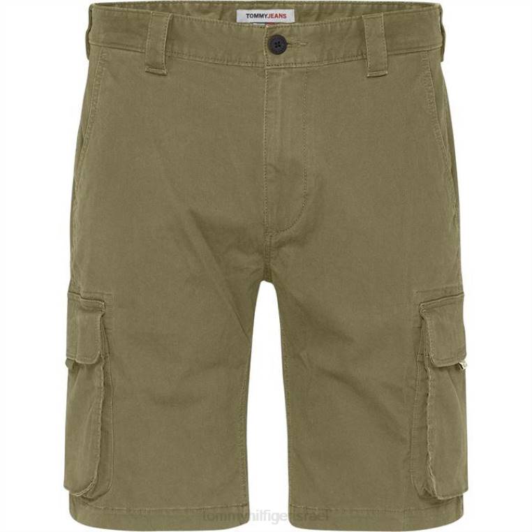 מכנסי מטען מכובסים NX2020764 uni olive l8q Tommy Hilfiger