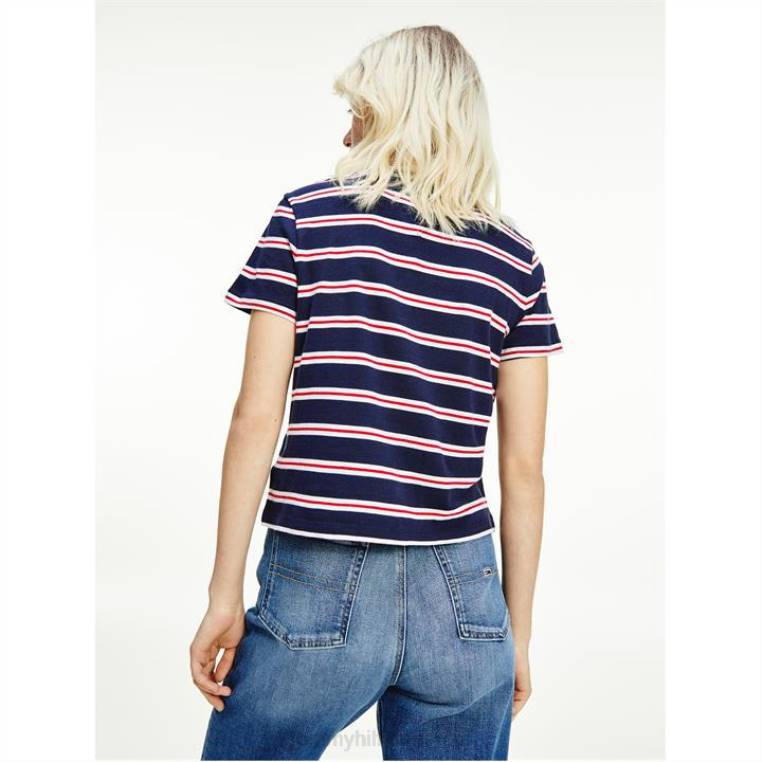 חולצת טריקו ניגודיות NX2020777 צי הדמדומים Tommy Hilfiger