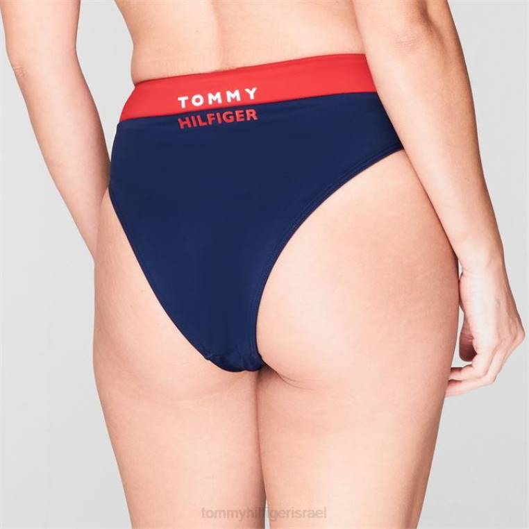 תחתוני ביקיני חצופים עם מותן גבוה NX2020783 סנוור אדום xl7 Tommy Hilfiger