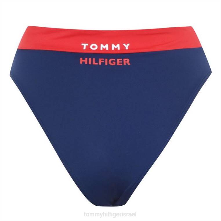 תחתוני ביקיני חצופים עם מותן גבוה NX2020783 סנוור אדום xl7 Tommy Hilfiger