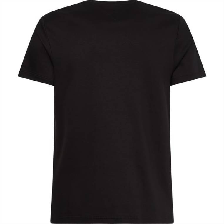 טי-שירט לוגו נמר NX2020794 מיטות שחורות Tommy Hilfiger
