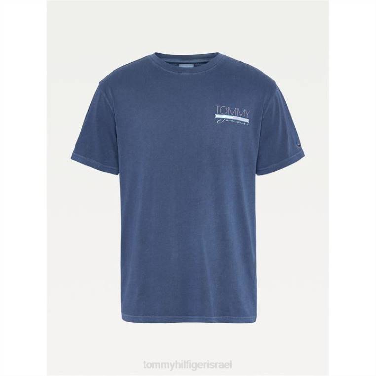 חולצת טריקו גרפית וינטג'ית NX2020800 צי הדמדומים Tommy Hilfiger