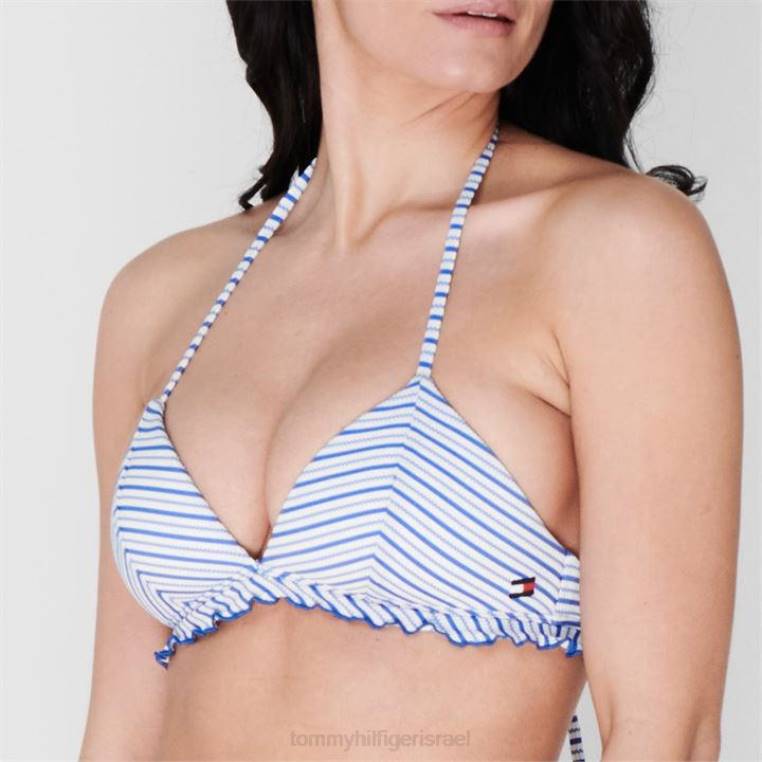 חולצת ביקיני משולשת רואת פראייר NX2020802 seersuckblue0gy Tommy Hilfiger