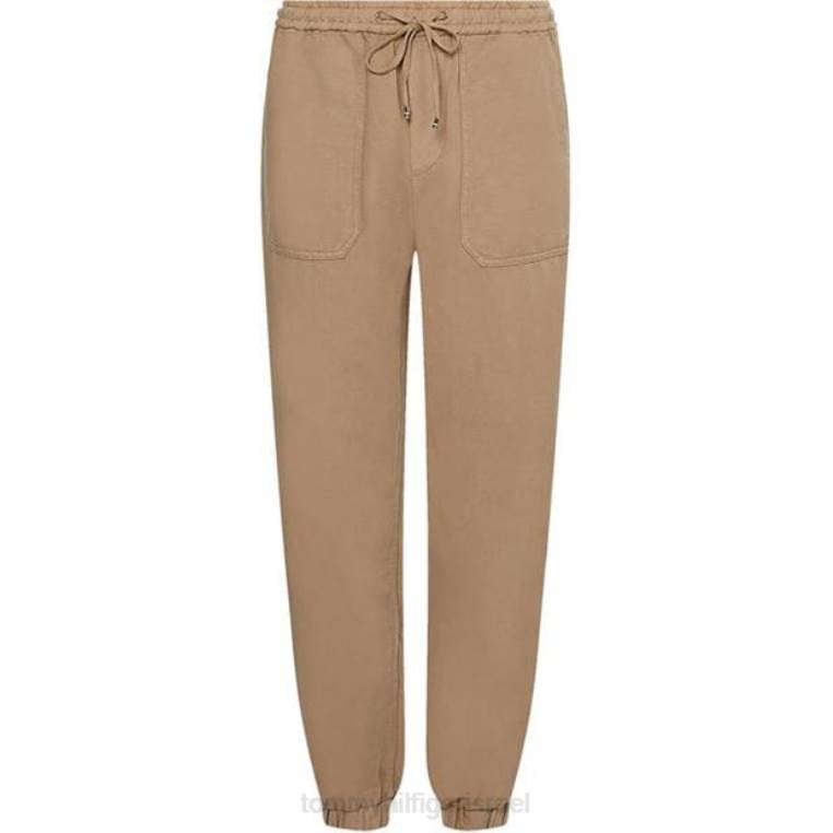 מכנסי ג'וגינג רכים מחודדים NX2020807 בז' Tommy Hilfiger