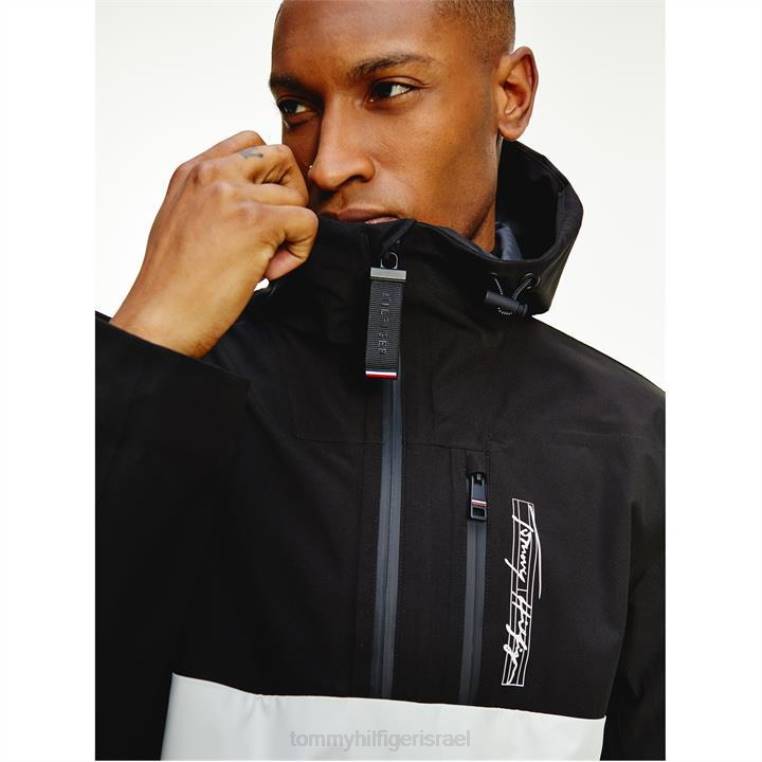 מעיל פופ-אובר עם לוגו חתימה NX2020809 שָׁחוֹר Tommy Hilfiger