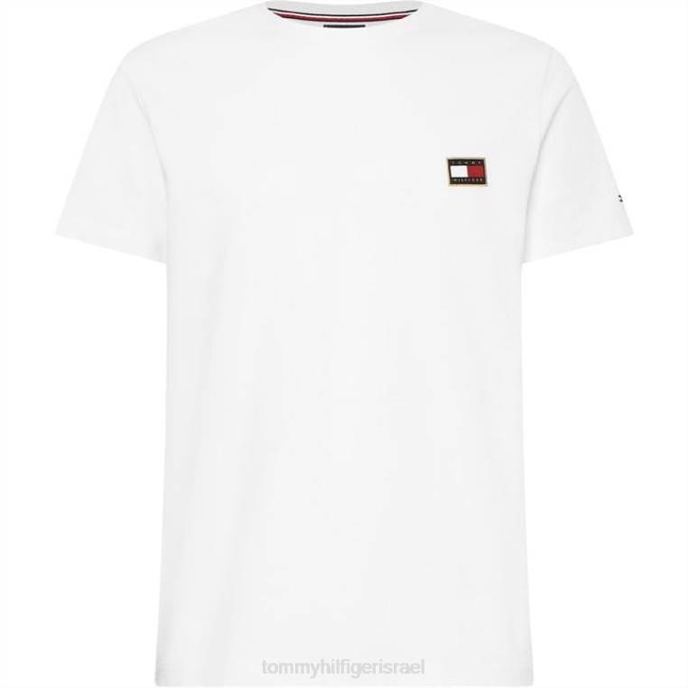 חולצת טי לוגו דגל NX2020811 ecru ybl Tommy Hilfiger
