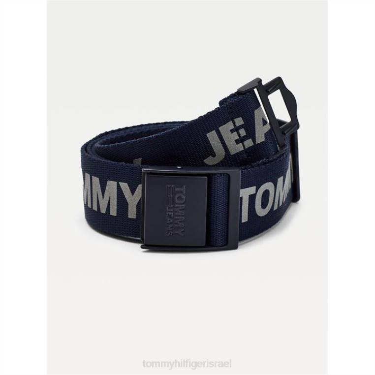 חגורה ארוגה של ג'ינס טומי NX2020812 צי הדמדומים Tommy Hilfiger