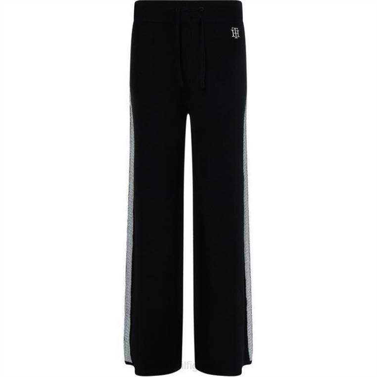 מכנס רחב של טומי פלקס NX2020829 שָׁחוֹר Tommy Hilfiger