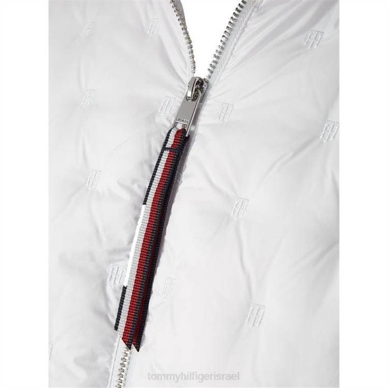 מעיל פוך מנוקד NX2020842 לבן ycf Tommy Hilfiger