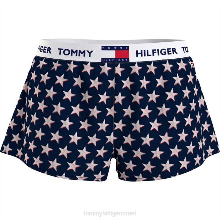 מכנסי כוכבים קצרים NX2020845 כוכב אופסט Tommy Hilfiger