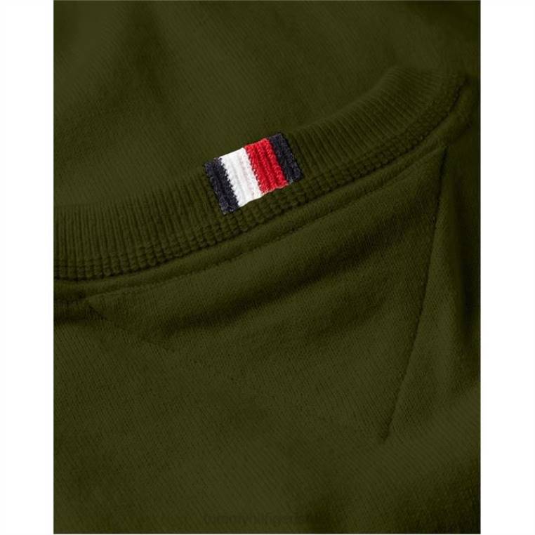 צווארון כותנה של פימה NX2020863 gyy עץ זית Tommy Hilfiger