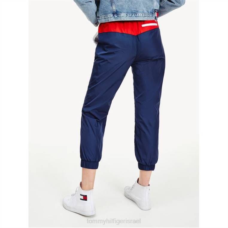 מכנסי מסלול ניגודיות NX2020877 twlightt navy c87 Tommy Hilfiger
