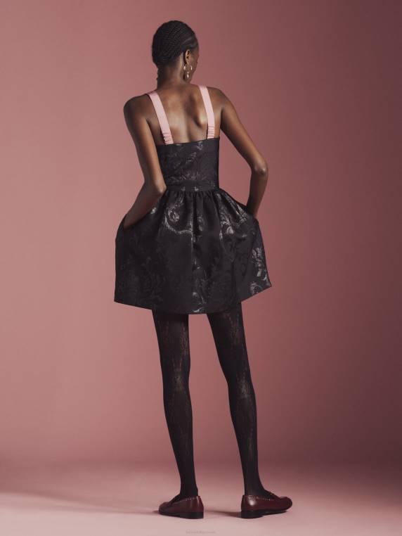 שמלת מיני סמל אוסף NX202090 שָׁחוֹר Tommy Hilfiger