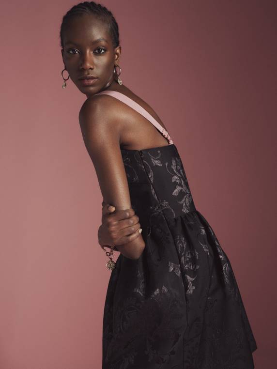 שמלת מיני סמל אוסף NX202090 שָׁחוֹר Tommy Hilfiger