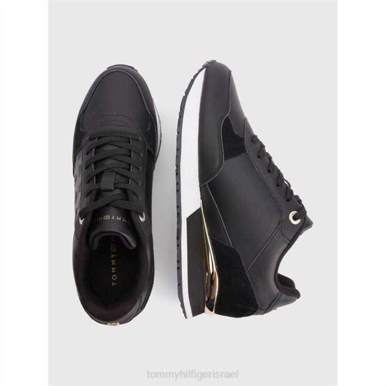 נעלי ספורט עם מונוגרמה מתכתי NX2020921 שָׁחוֹר Tommy Hilfiger