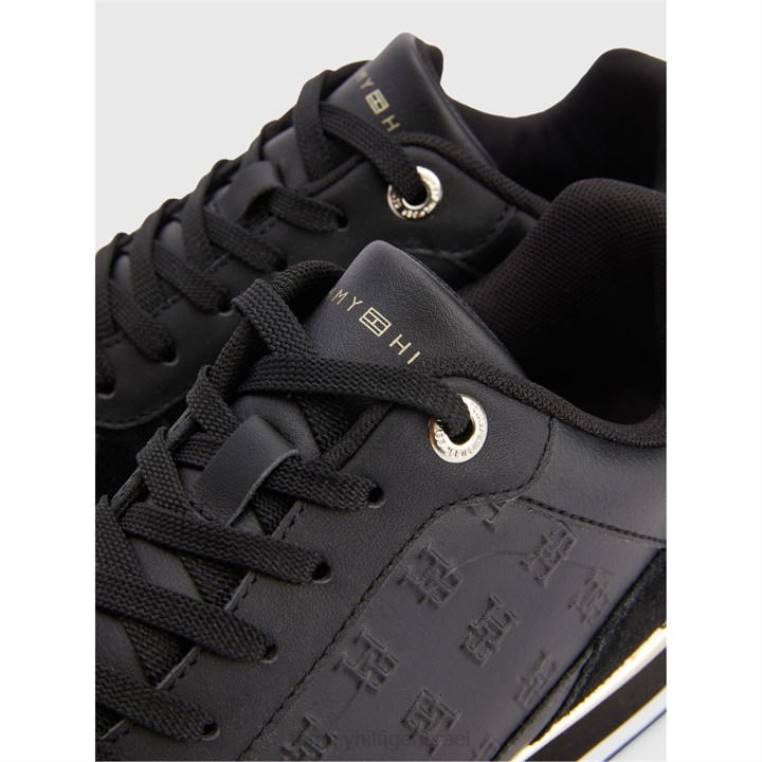 נעלי ספורט עם מונוגרמה מתכתי NX2020921 שָׁחוֹר Tommy Hilfiger