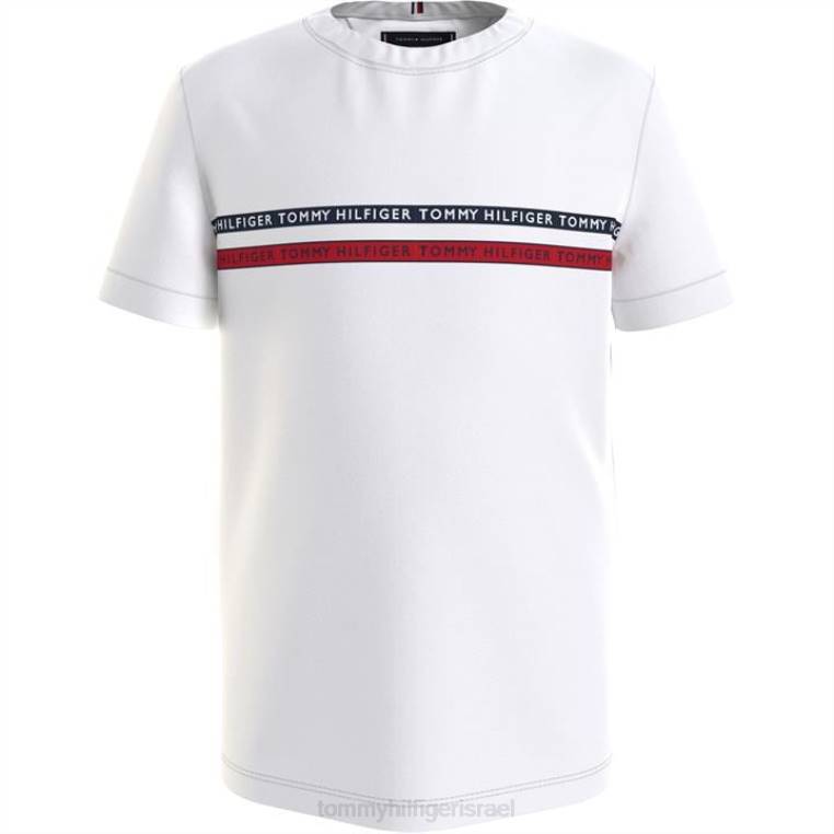 טי טייפ עם שרוולים קצרים לבנים NX2020928 לבן ybr Tommy Hilfiger
