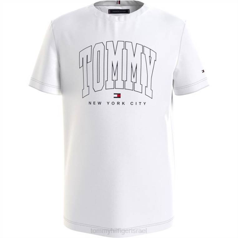 חולצה נועזת לבנים ג'וניור NX2020929 לבן ybr Tommy Hilfiger