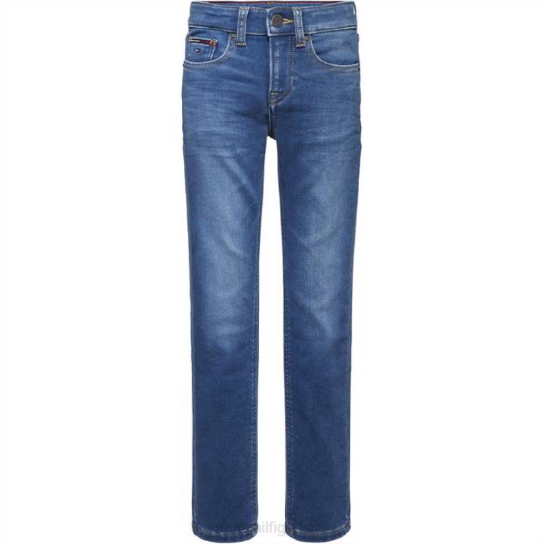 בנים תינוקות של סקנטון ג'ינס NX2020955 כחול מוברש Tommy Hilfiger