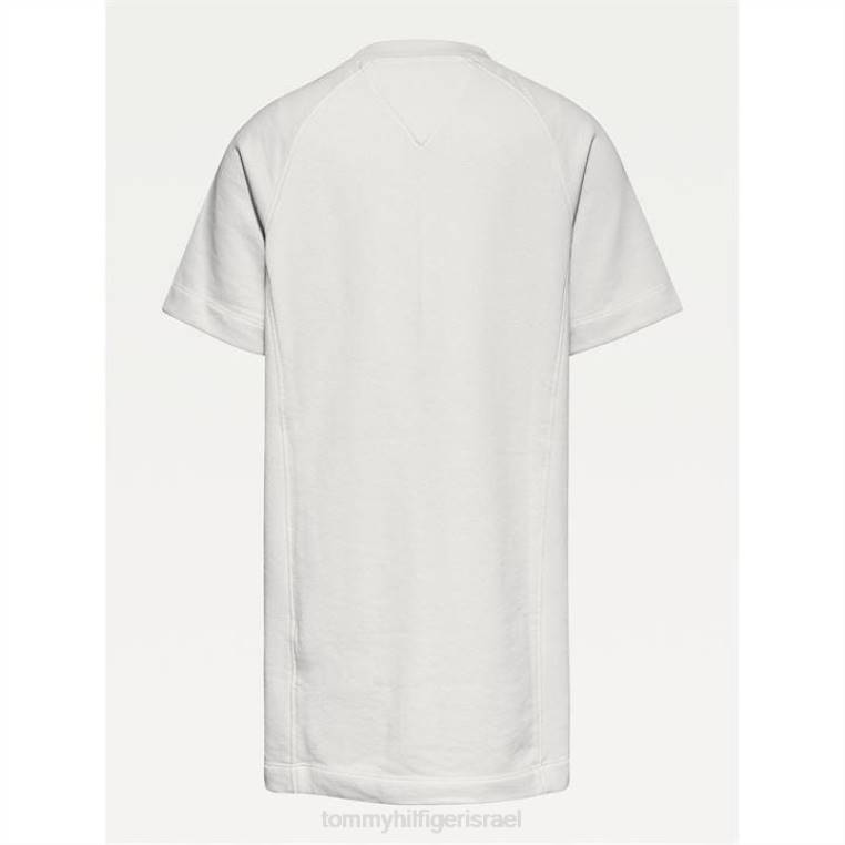 שמלת תסריט NX2020957 לבן Tommy Hilfiger