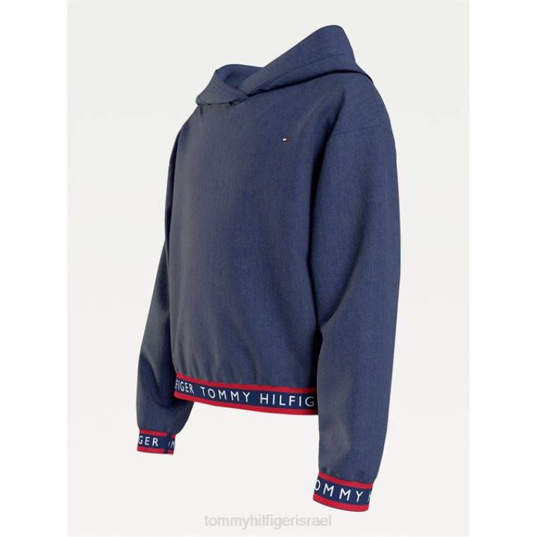 קפוצ'ון לוגו לתינוקות NX2020958 צי הדמדומים Tommy Hilfiger