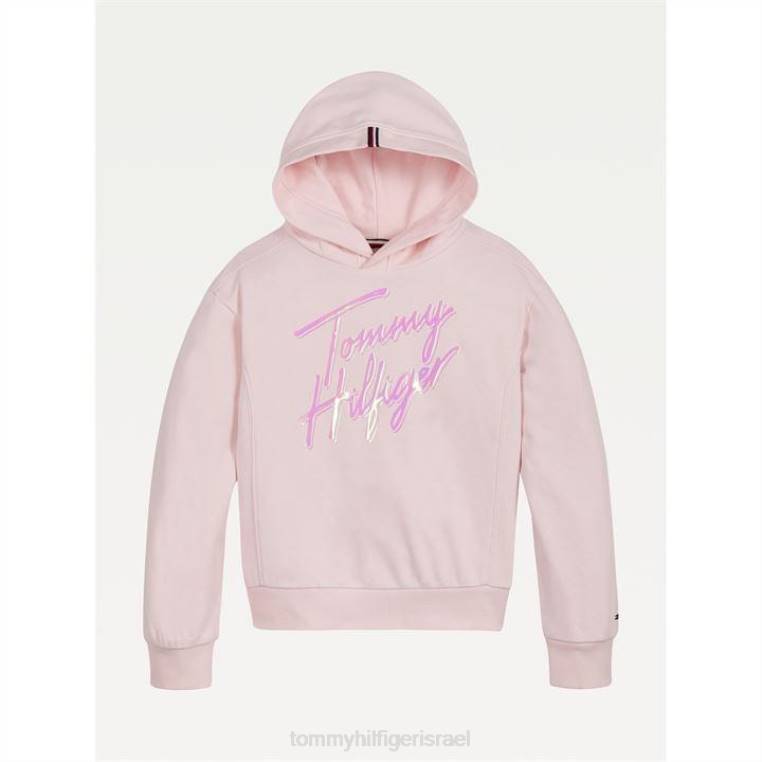 קפוצ'ון עם הדפס תסריט NX2020959 רוח ורודה Tommy Hilfiger