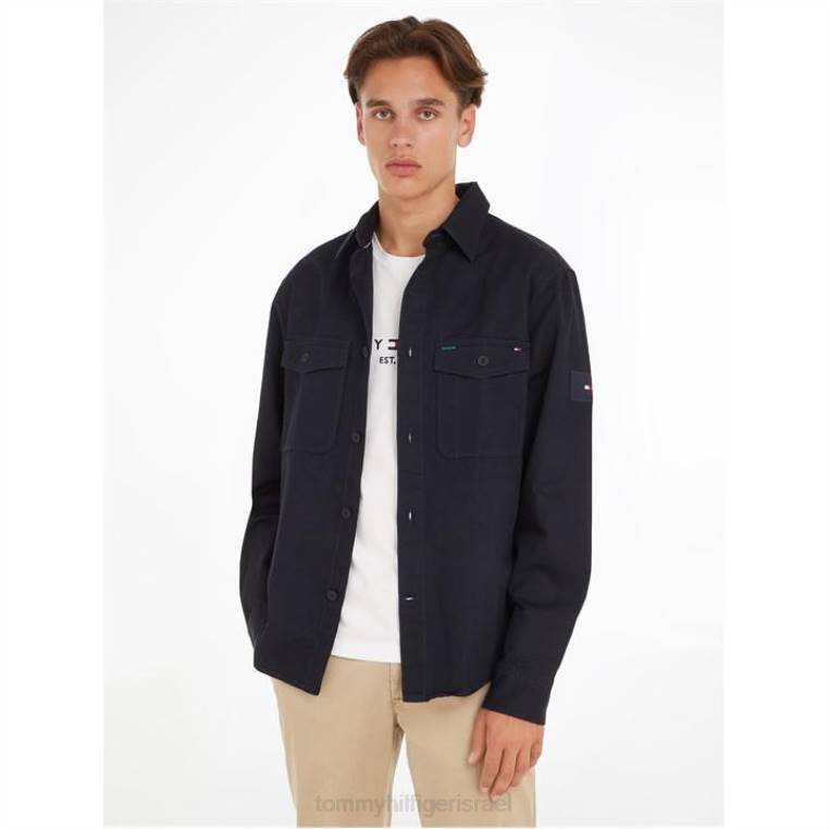 חולצה מבד כותנה NX2020968 שמי מדבר dw5 Tommy Hilfiger