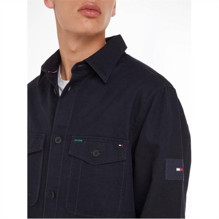 חולצה מבד כותנה NX2020968 שמי מדבר dw5 Tommy Hilfiger