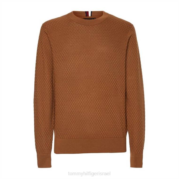 צוואר צוואר במבנה ג'ינגהם NX2020969 חאקי מדברי gw5 Tommy Hilfiger