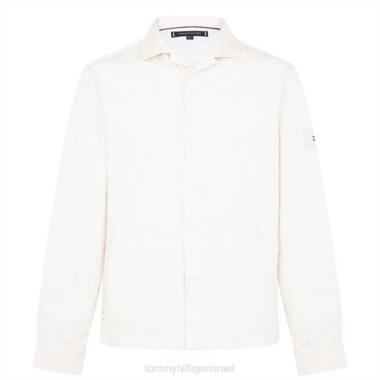 חולצת אריג לגברים NX2020970 אחר לבן af4 Tommy Hilfiger