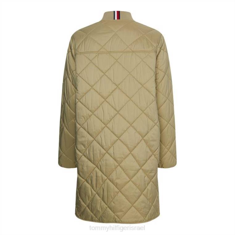 מעיל בומבר ארוך מרופד NX2020977 בז 'אג Tommy Hilfiger