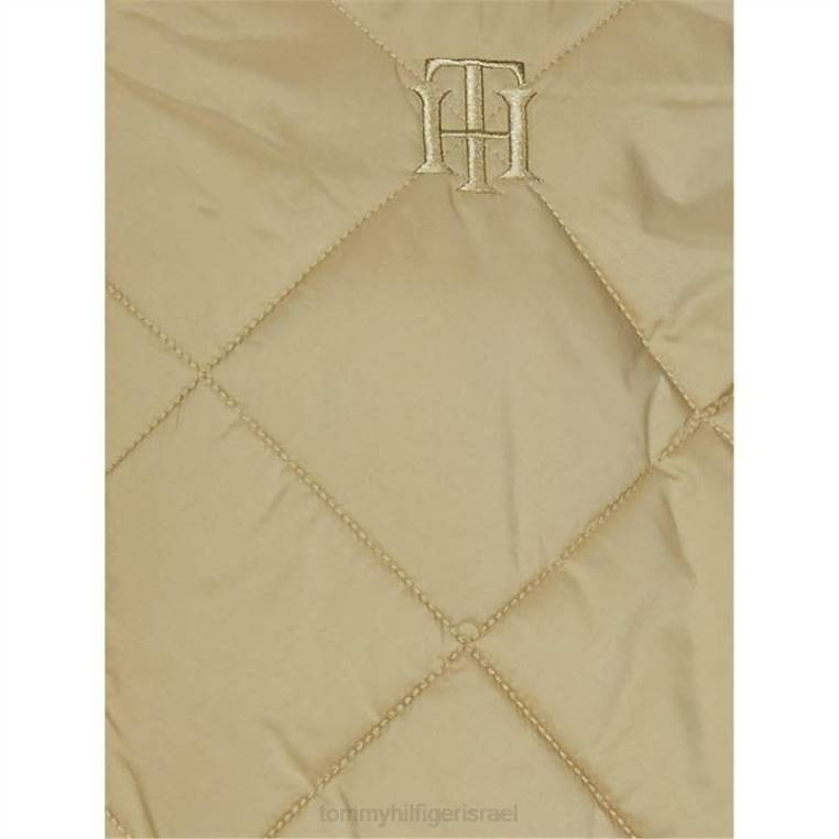 מעיל בומבר ארוך מרופד NX2020977 בז 'אג Tommy Hilfiger