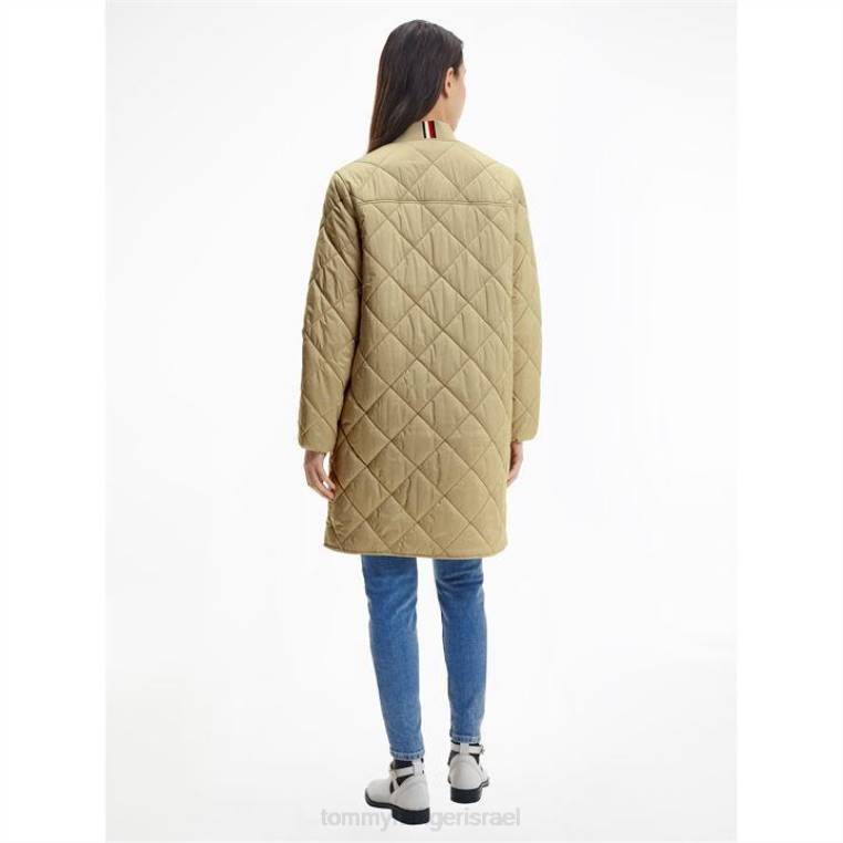מעיל בומבר ארוך מרופד NX2020977 בז 'אג Tommy Hilfiger
