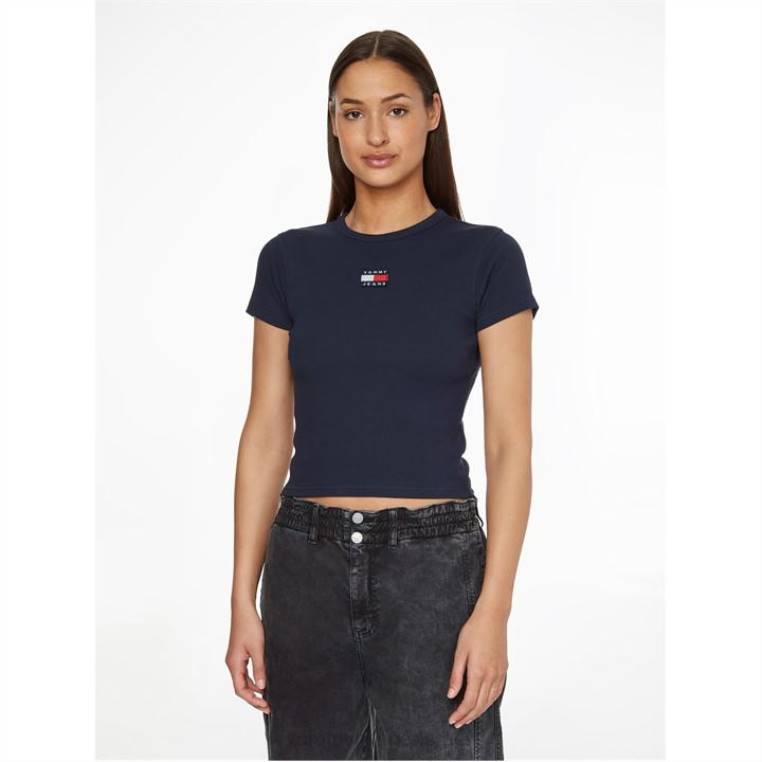 חולצה עם תג תינוק NX2020978 צי הדמדומים Tommy Hilfiger