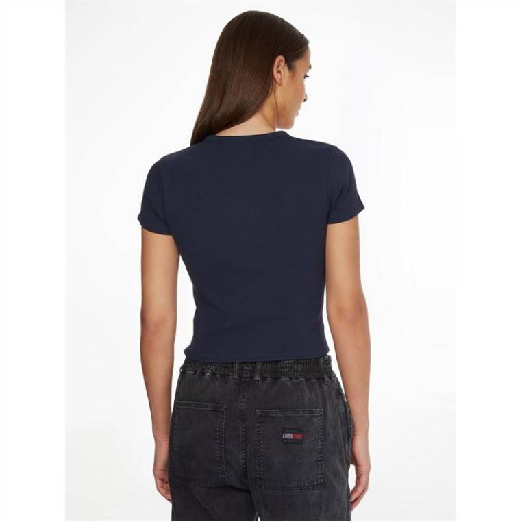 חולצה עם תג תינוק NX2020978 צי הדמדומים Tommy Hilfiger