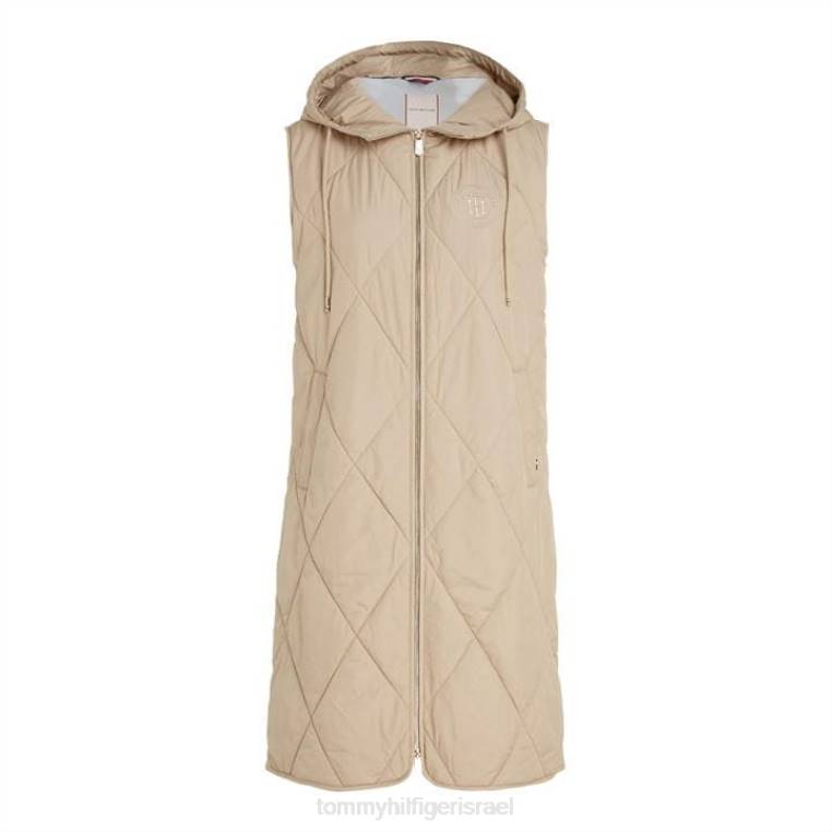 וסט ארוך מרופד סורונה NX2020994 בז 'אג Tommy Hilfiger