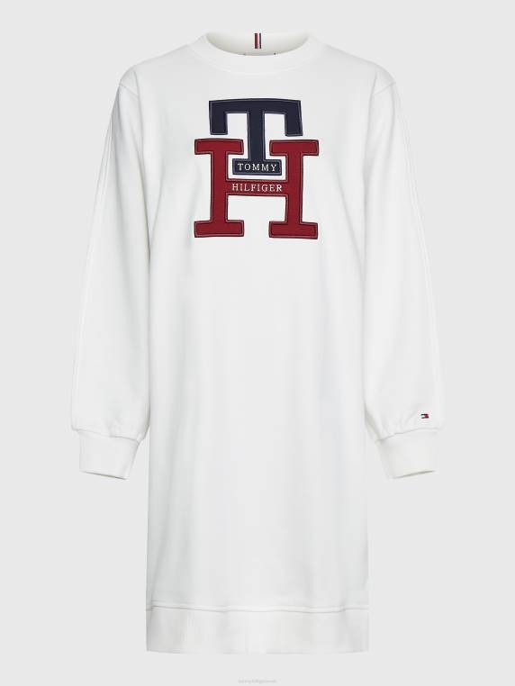 שמלת מגשר עם מונוגרמה NX202101 אקרו Tommy Hilfiger