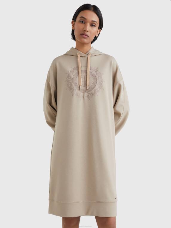 שמלת קפוצ'ון נינוחה NX202103 בז' Tommy Hilfiger