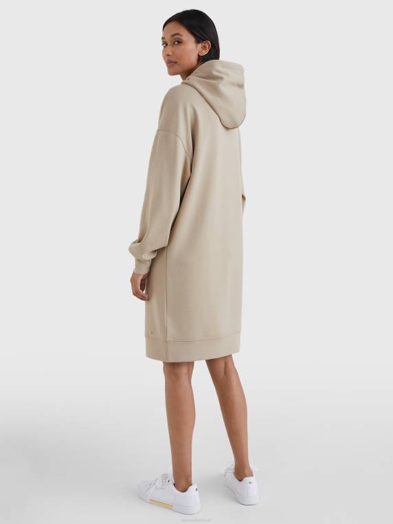 שמלת קפוצ'ון נינוחה NX202103 בז' Tommy Hilfiger